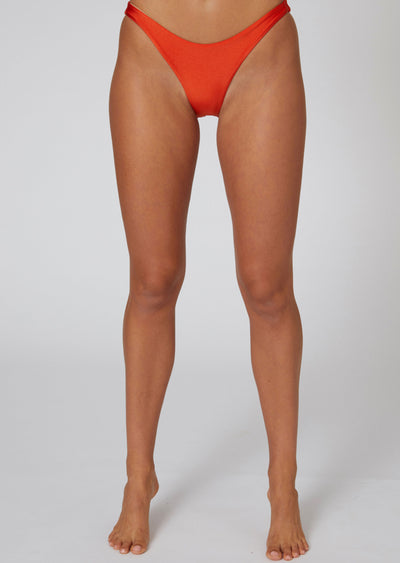 The Jemma Bikini Bottom-Tangerine